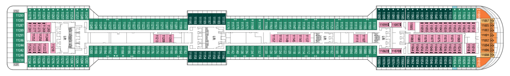 Deck 11 - Caravaggio plan